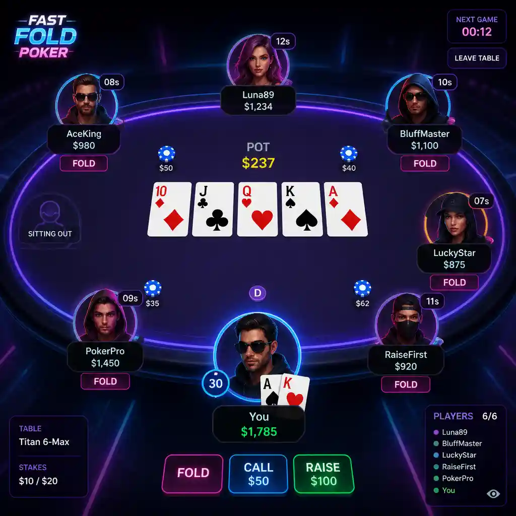 Fast Fold Poker